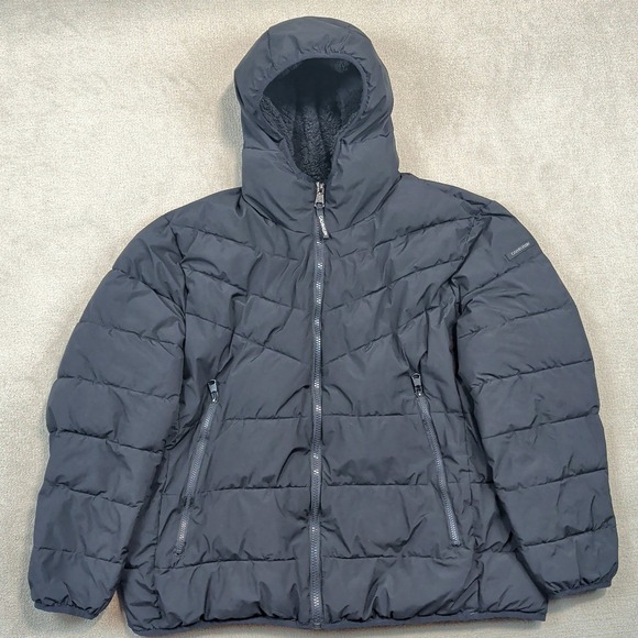 Calvin Klein Men XXL Black Puffer Jacket Sorona Aura Insulated Hooded Parka Coat — photo 2